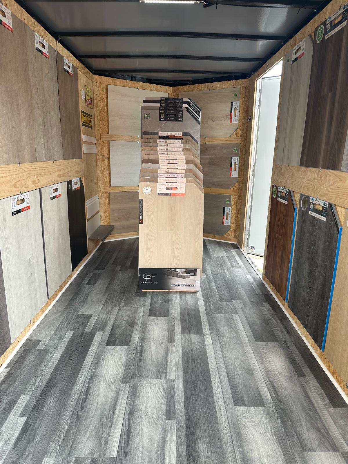 Andres and the mobile showroom trailer