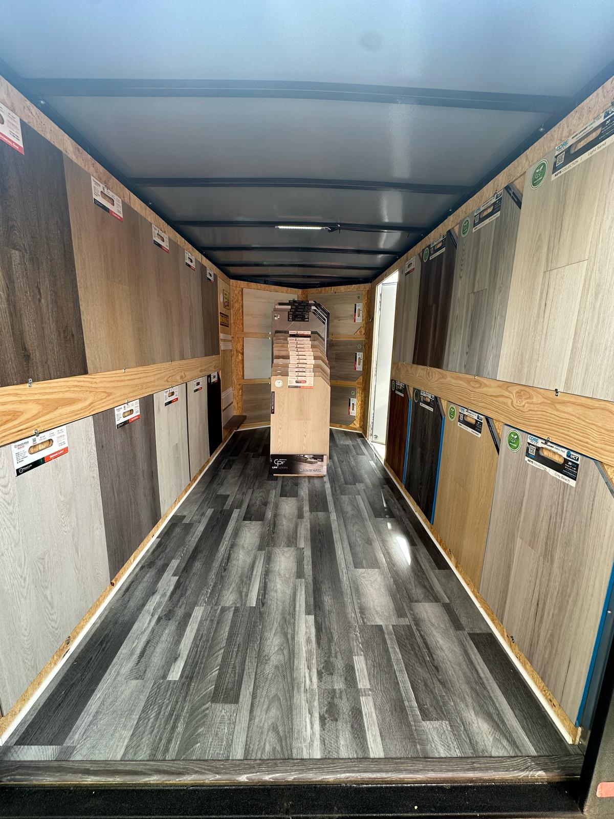 Andres and the mobile showroom trailer
