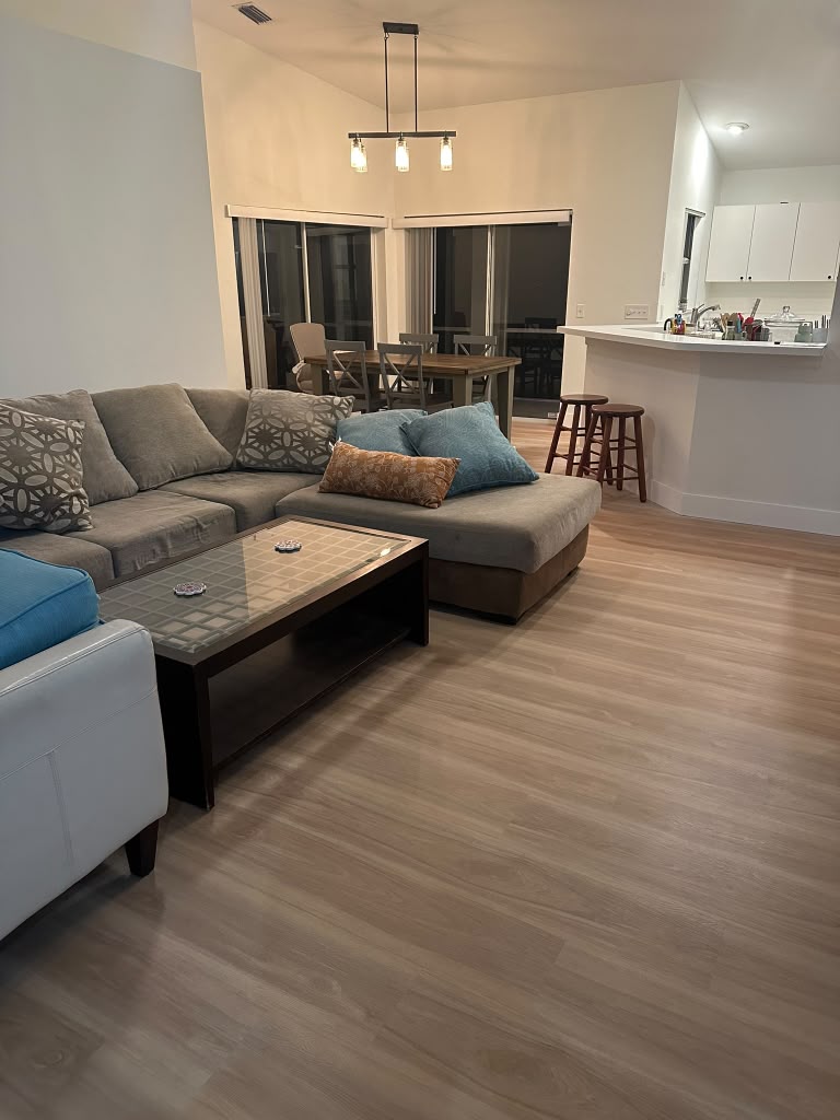 Vinyl floor installation