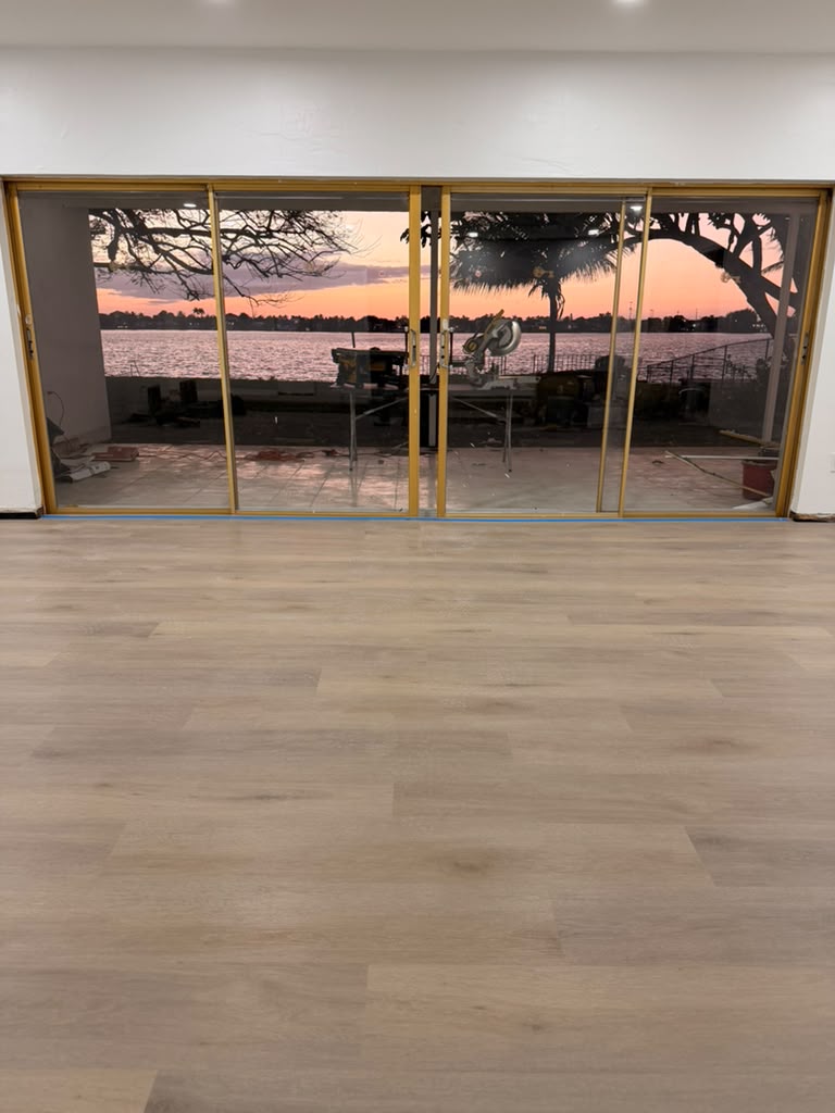 Vinyl floor installation