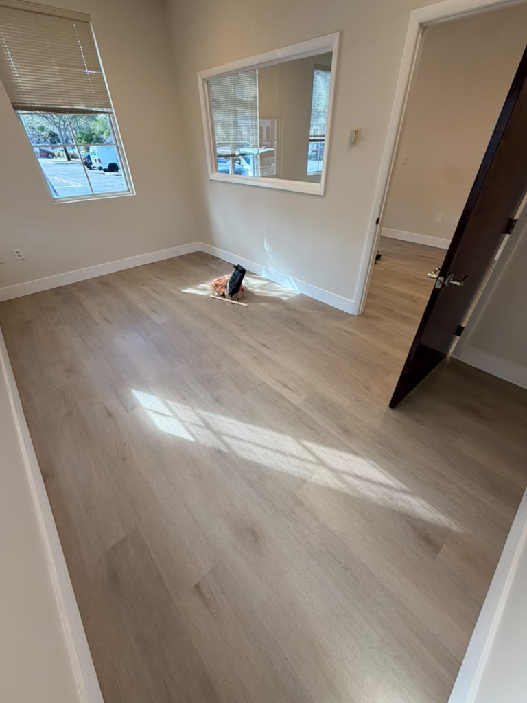 Vinyl floor installation